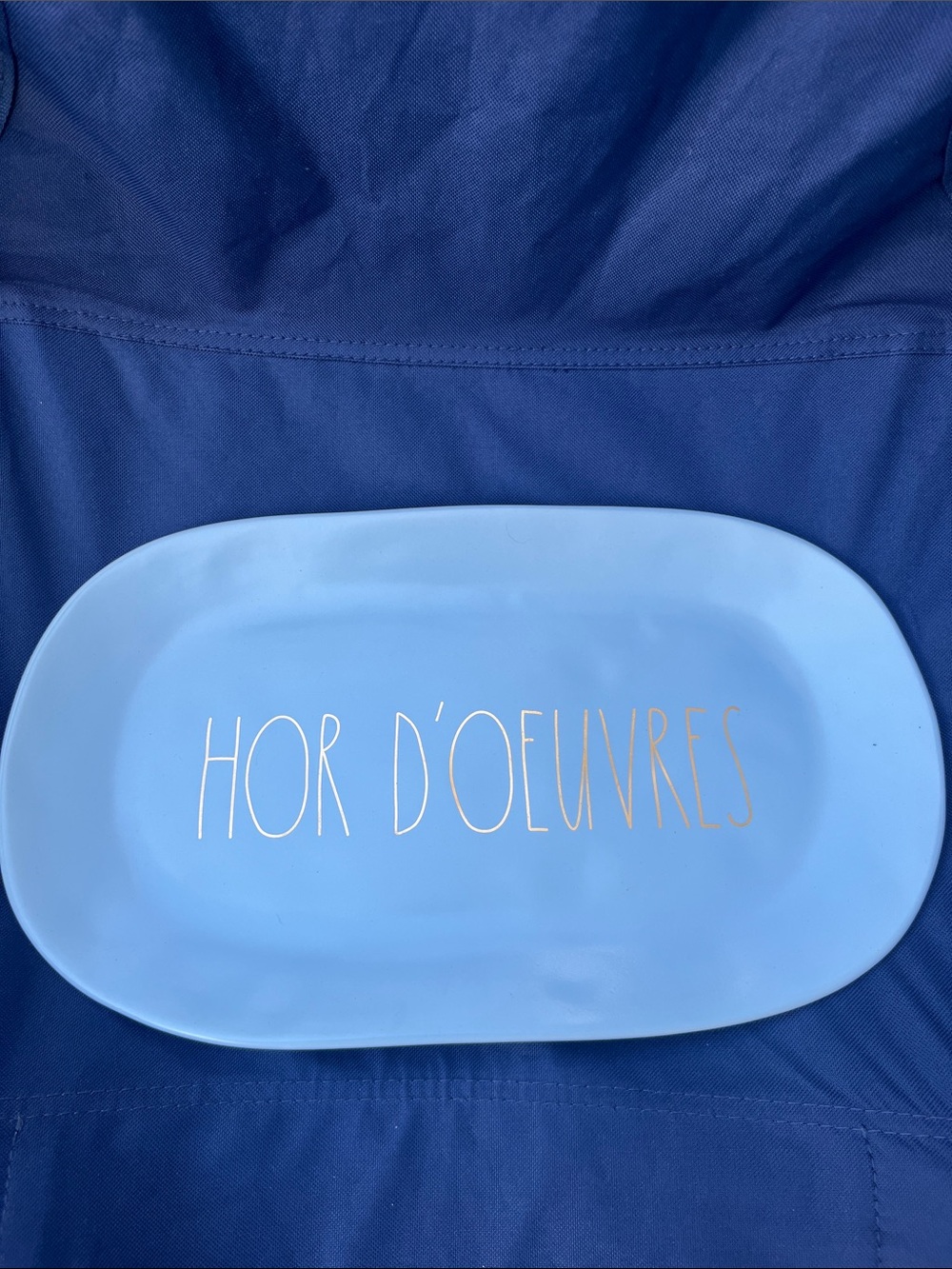 Rae Dunn Light Blue HOR D'OEUVRES Serving Platter